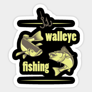 Walleye Fishing TShirt | Pike Perch Gift for Fisherman Sticker